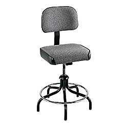 BEVCO Adjustable-Height Stools - Black fabric/vinyl and base  รูปที่ 1