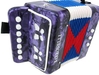 รูปย่อ DeRosa Childrens Purple 7 Key Toy Accordion Squeeze Box รูปที่4