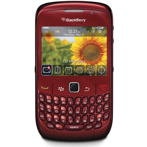 BlackBerry Curve 8520 Unlocked Quad-Band Cell Phone with 2 MP Camera, Bluetooth, Wi-Fi--International Version with Warranty (Red) รูปที่ 1