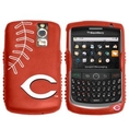iFanatic MLB Cincinnati Reds Cashmere Silicone Blackberry Curve Case