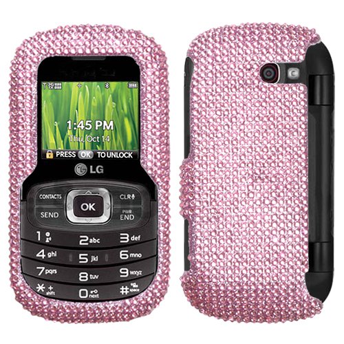 LG Octane (VN530) Crystal Bling Protector Case - Pink Diamond รูปที่ 1