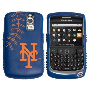 iFanatic MLB New York Mets Cashmere Silicone Blackberry Curve Case รูปที่ 1