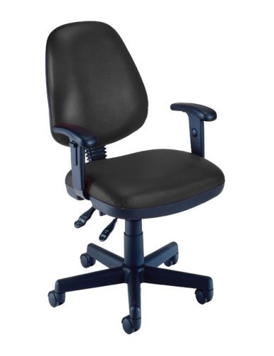 OFM Anti-Bacterial Vinyl Task Seating - Black  รูปที่ 1