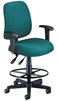 OFM Stain-Resistant Task Seating - Teal 