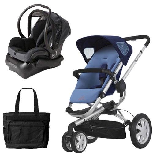 Quinny BUZZ3TRSTEB Buzz 3 Travel System Electric Blue with Diaper Bag รูปที่ 1