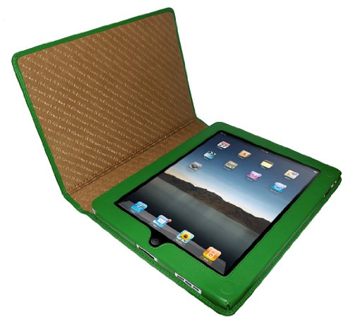 Piel Frama Premium Leather Case with MAGNETIC Closure for the Apple iPad (1st Generation) (Green) รูปที่ 1