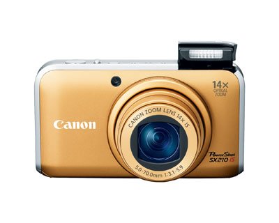 Review Canon PowerShot SX210IS Digital Camera - Gold - Refurbished รูปที่ 1