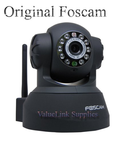 Foscam FI8908W Wireless IP Camera with Pan & Tilt, Night Vision, 2 Way Audio, Apple Mac and Windows compatible, Color - Black รูปที่ 1