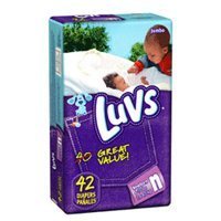 Luvs Ultra Leakguards New Born Baby Diapers, JumboPack, # 10403 - 42/ Pack, 4 Packs รูปที่ 1