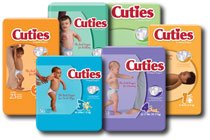 Cuties Premium Baby Diapers, 12-18lbs, 42/Bag, Size 2 ( Baby Diaper Cuties ) รูปที่ 1