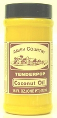 Coconut Popping Oil, 1 Pint - 4 Pack ( Coconut oil Amish Country Popcorn )