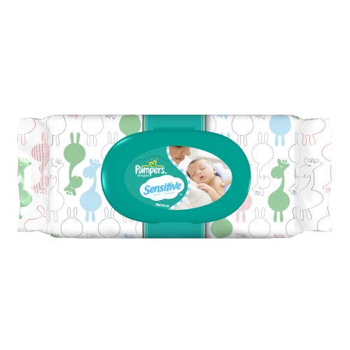 Pampers Sensitive Wipes 1x Fitment, 64 Count (Pack of 4) รูปที่ 1