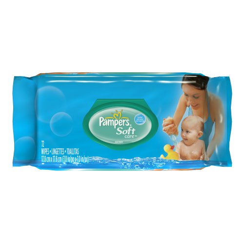 Pampers Soft Care Scented Wipes 1x Fitment, 72 Count (Pack of 4) รูปที่ 1