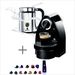 รูปย่อ Nespresso C100-US-AERO-B Essenza Automatic Single-Serve Espresso Machine with Nespresso Aeroccino Milk Frother, Black รูปที่1