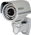 LTS LTCMR6016H 540TVL 1/3-Inch Sony SuperHAD CCD Night Vision Camera with 42iR / 6mm Fixed Lens Silver ( CCTV )