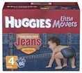 Huggies Supreme Little Movers Jean Diapers Big Pack -- size: size 4