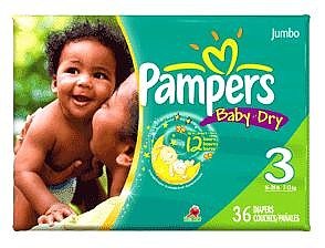 Pampers Baby Dry Diapers Jumbo Pack, Size 3, 144 Count ( Baby Diaper Pampers ) รูปที่ 1