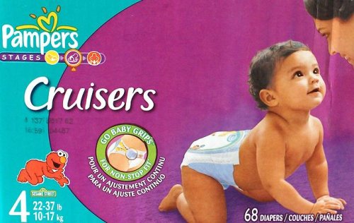 Pampers Cruisers ~Size 4 ~68 Diapers ( Baby Diaper Pampers ) รูปที่ 1