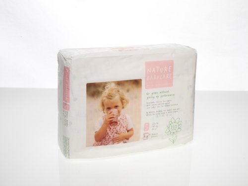 Nature Babycare Eco-friendly, Chlorine Free Diapers, Size 5 (27+ Lbs), 104 Diapers รูปที่ 1