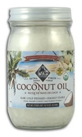 Wilderness Family Naturals Coconut Oil, Raw, Cold Press, Extra Virgin - 16 oz. (Pack of 4) ( Coconut oil Wilderness Family Naturals )