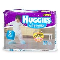 Huggies Ultrathin Overnites Diapers, Size 5, 27-Count (Pack of 4)  รูปที่ 1