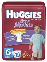 Huggies Little Movers Diapers, Size 6, 80-count ( Baby Diaper Huggies ) รูปที่ 1