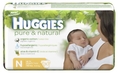 Huggies Pure & Natural Diapers, Newborn, 30-Count (Pack of 6)