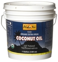 Aloha Nu Certified Organic Extra Virgin Coconut Oil, 128-Ounce Tub