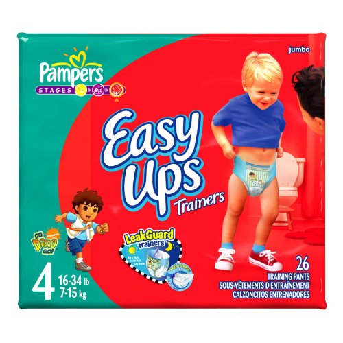 Pampers Easy Ups Diapers, Boy, Size 4, 26-Count รูปที่ 1