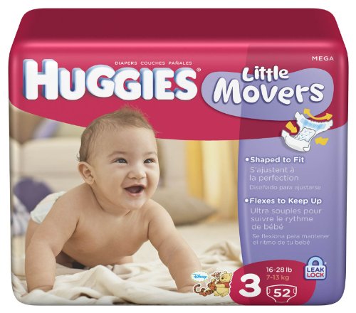 Huggies Supreme Little Movers Diapers Mega Pack 3 -- size: size 3 ( Baby Diaper Huggies ) รูปที่ 1