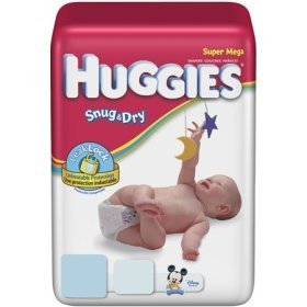 Huggies Baby Diapers, Snug & Dry, 3 (16 - 28 lbs), Super Mega, Bag of 72  รูปที่ 1