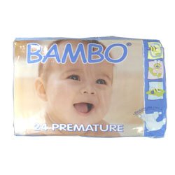 BAMBO® Baby Diapers - Size 0 - Premature - Fits 2.2 to 6.6 lbs - 24/Bg ( Baby Diaper Abena BAMBO ) รูปที่ 1