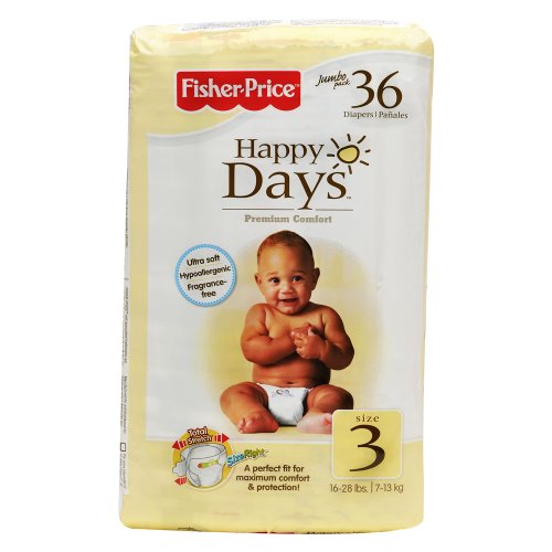 Fisher-Price Happy Days Diapers - Extra Large Pack ( Baby Diaper Fisher-Price ) รูปที่ 1