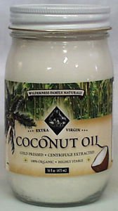 Wilderness Family Naturals Coconut Oil, Organic (Centrifuged) - 16 oz. (Pack of 4) ( Coconut oil Wilderness Family Naturals ) รูปที่ 1