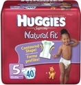 HUGGIES SUPREME NATURAL FIT DIAPERS, SIZE 5, 27+LBS, 80/CS, KIC52385 ( Baby Diaper KIMBERLY CLARK )