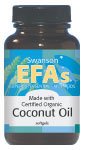 Certified Organic Coconut Oil 1,000 Mg 60 Sgels ( Coconut oil Swanson EFAs ) รูปที่ 2