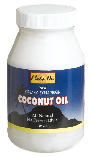 Aloha Nu Certified Organic Extra Virgin Coconut Oil, 32-Ounce Jars รูปที่ 1