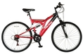 Polaris Scrambler Mountain Bike (Red/Black, 26 X 18-Inch) 