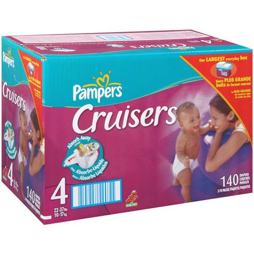 Pampers Cruisers Size 4 - 2 x 70 ct. (Total 140 Diapers ) รูปที่ 1