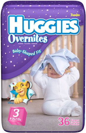 Huggies Overnites Diapers - Jumbo Pack - 5 ( Baby Diaper Kimberly-Clark ) รูปที่ 1