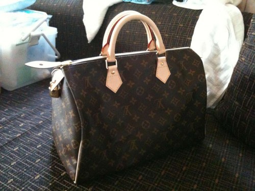กระเป๋า, Louis Vuitton, Speedy 35, Monogram, ราคาถูก, แถม ,หูถักป้องกันคาวไฮด์ รูปที่ 1