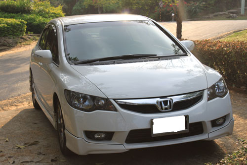 รถเก๋งรับจ้าง honda civic 2010 รับจ้างท่องเที่ยวต่างจังหวัด รูปที่ 1