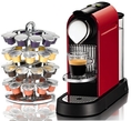 Nespresso C110 Citiz Fire Engine Red Automatic Espresso Machine with FREE Capsule Carousel Bundle