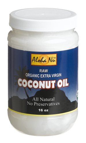 Aloha Nu Certified Organic Extra Virgin Coconut Oil, 16-Ounce Jars (Pack of 2) รูปที่ 1