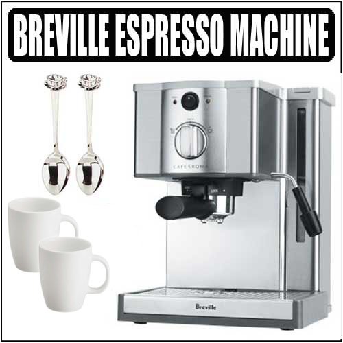 Breville ESP6SXL Cafe Modena Stainless Steel Espresso Machine รูปที่ 1