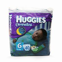 Huggies overnites step 6 extra absorbency baby diapers, jumbo - 20/pack, 4 ea รูปที่ 1