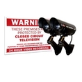 Q-See QSSIGD2 Decoy Cameras and Warning Sign (2 Pack) ( CCTV )