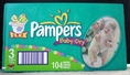 Pampers Baby Dry Diapers, Size 3, 104 Count ( Baby Diaper Pampers )