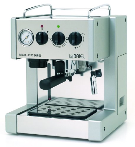 Briel ES200APG-TB Multi-Pro One Group Thermo Block Espresso Machine with Auto Espresso Flow, Steel/Silver รูปที่ 1