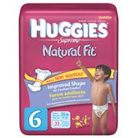 Huggies Supreme Diapers Step 6 (Over 35 Lbs) Natural Fit Jumbo Pack - 22 Per Pack, 4 Packs ( Baby Diaper Kimberly Clark ) รูปที่ 1